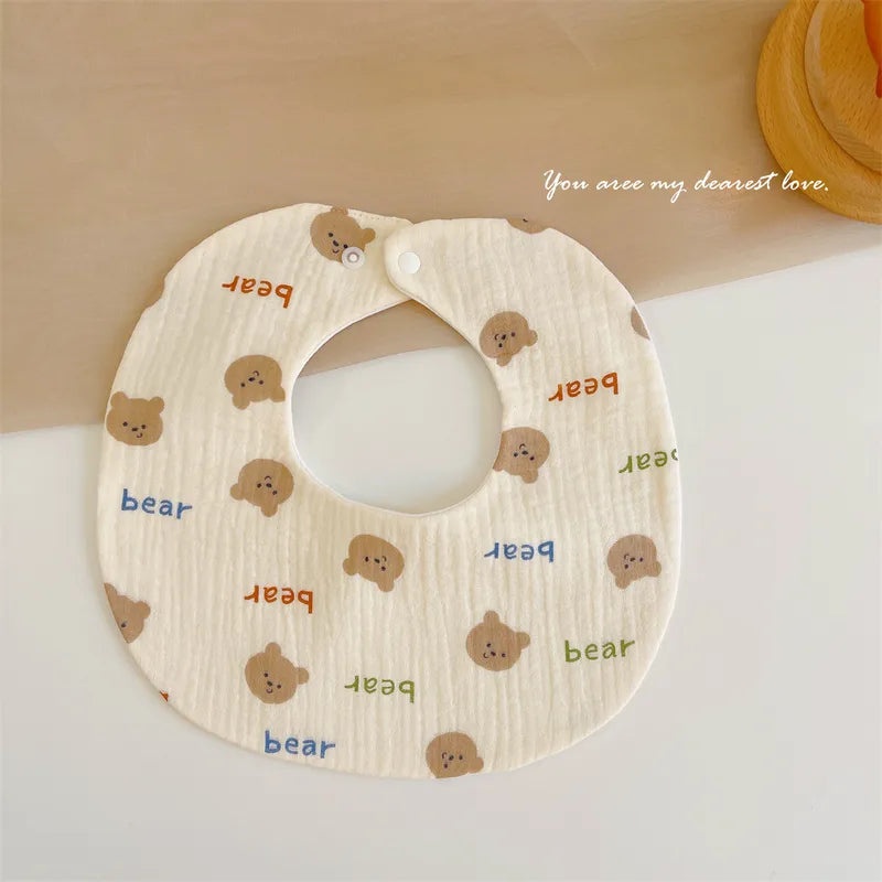 Baby Soft Cotton Gauze Newborn Bib Waterproof Absorbent Scarf for Autumn Winter|Baby & Kids Accessories