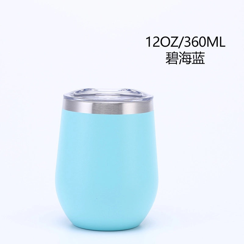 Creative Stainless Steel U-Cup Vacuum Water Bottle Portable Cute Eggshell Design|Drinkware & Water Bottles