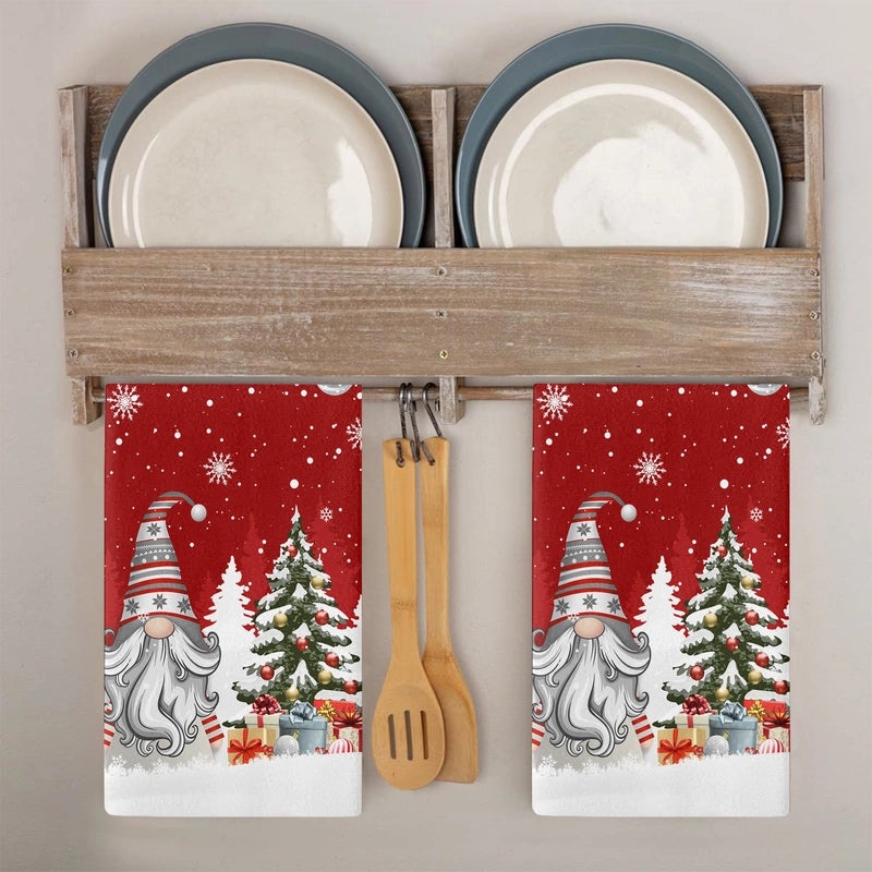 Christmas Holiday Cute Christmas Tree Soft Microfiber Towels|Home & Kitchen Textiles