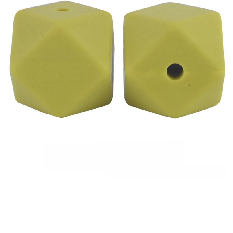17mm Silicone Octagonal Beads for Pacifier Chains DIY Accessories | Baby & Mom Essentials
