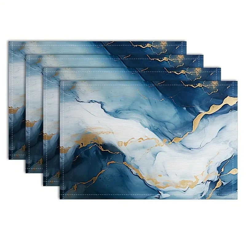 Romantic Minimalist Heart Letter Linen Placemat for Valentine’s Day | Home Decor & Tableware