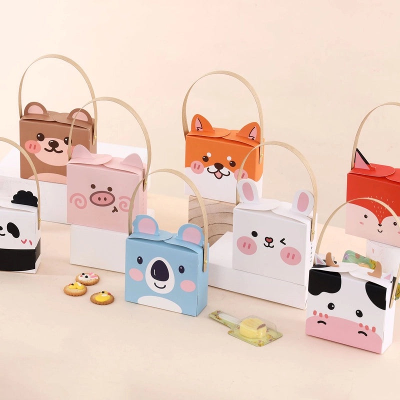 Adorable Animal-Themed Paper Gift Bags for Birthday Party Wrapping Supplies|Gift Wrap & Party Supplies