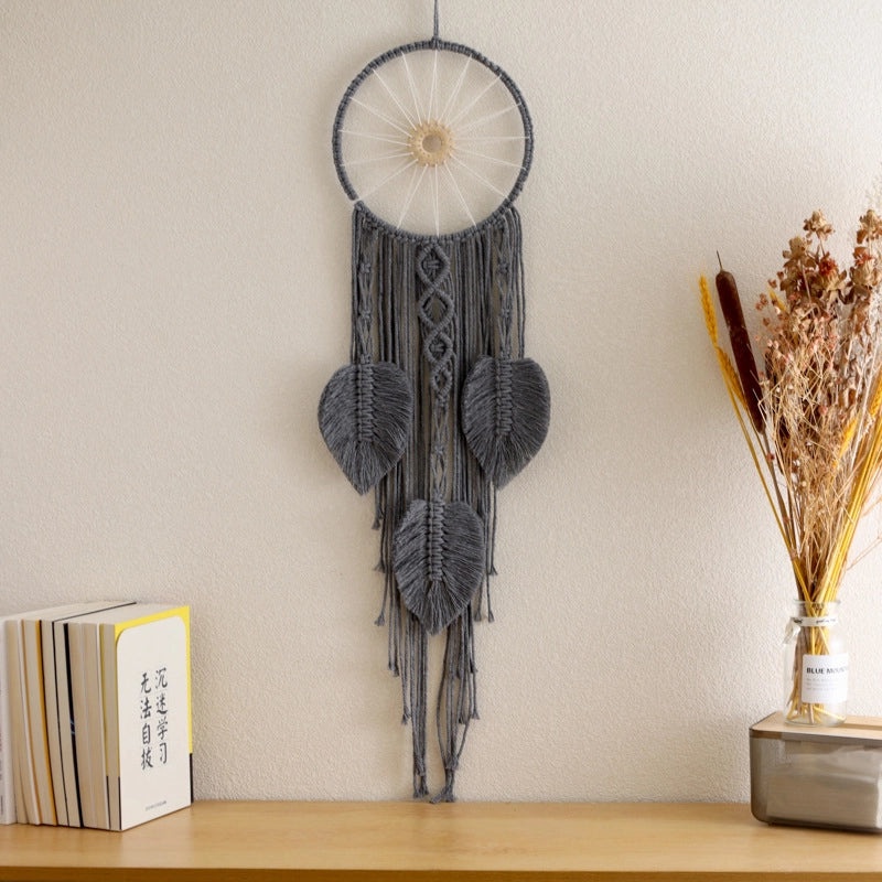 Bohemian Dreamcatcher Wall Hanging Wood Frame Cotton Rope Iron Decor|Home Decor Tapestries