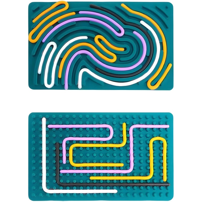 Kids Silicone Bubble Pop Toy | Educational Sensory Decompression Activity Board | Children's Stress Relief Toy | Sensory Learning Games | Sensory