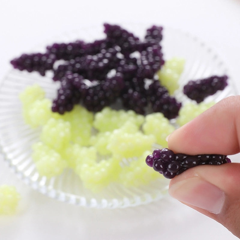 Miniature Grape Simulation Squeeze Toy Soft TPR Decompression Music Ball Yellow Peach Corn|Stress Relief Toys