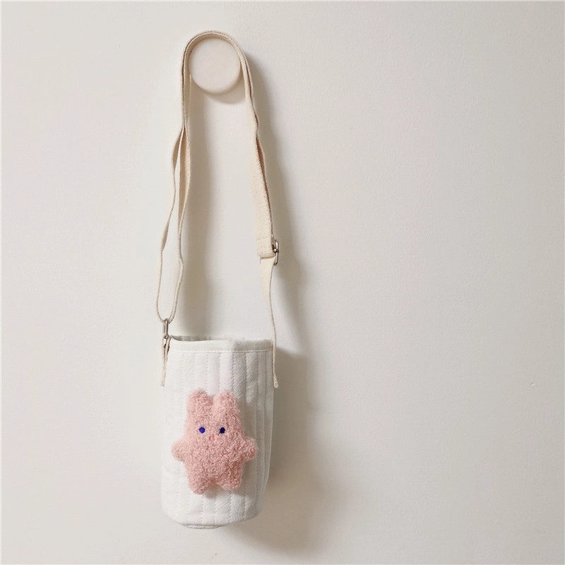 Adorable Bear Pattern Fabric Cup Sleeve 1pc | Drinkware Accessories