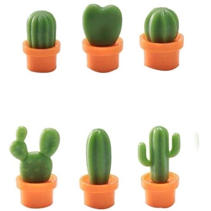 Cactus Shape Synthetic Resin Fridge Magnet|Home Decor Accessories