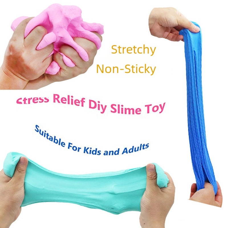 10 Pieces Yellow Cotton Oil Slime Set, Ultra Light Clay Decompression Mud 60ml | Toys & Games Slime & Putty