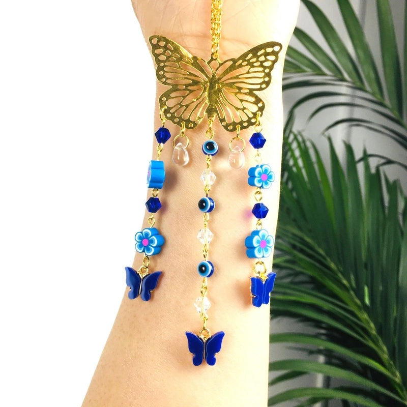 Elegant Butterfly Natural Crystal Necklace Pendant | Jewelry & Accessories