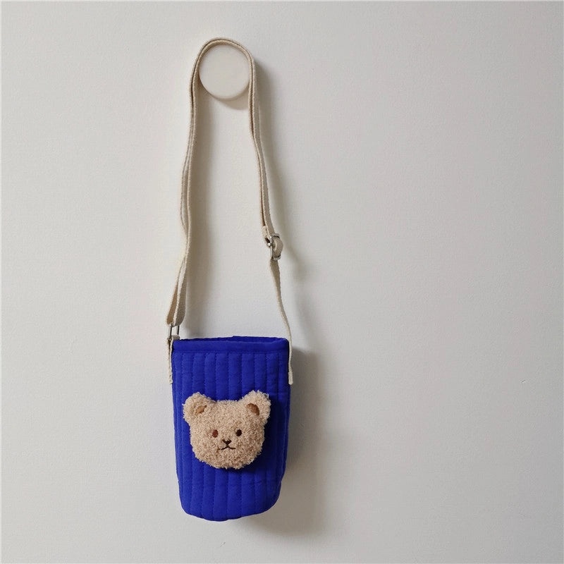 Adorable Bear Pattern Fabric Cup Sleeve 1pc | Drinkware Accessories