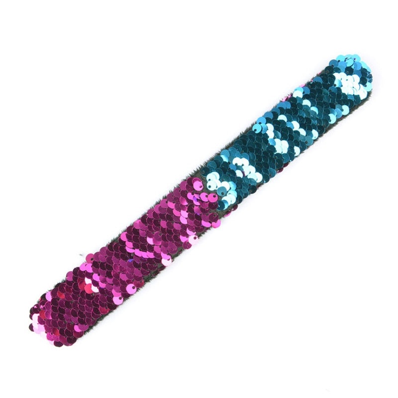 Color-Changing Mermaid Sequin Snap Ring Bracelet for Kids | Children's Toys & Birthday Gifts