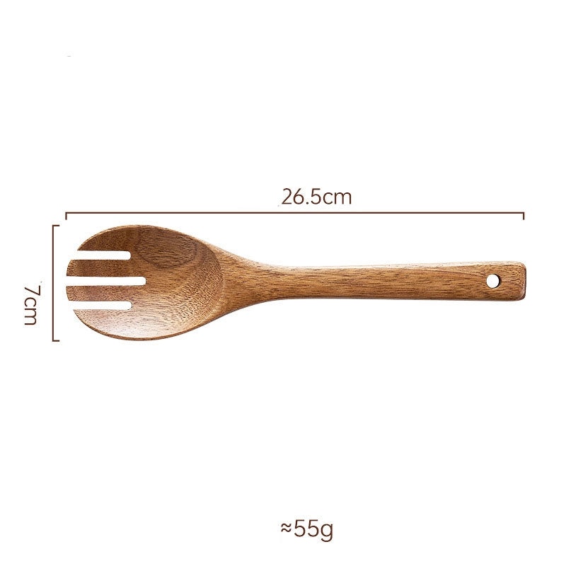 Wooden Glass Fruit Plate with Single Fruit Fork | Kitchen & Dining Accessories