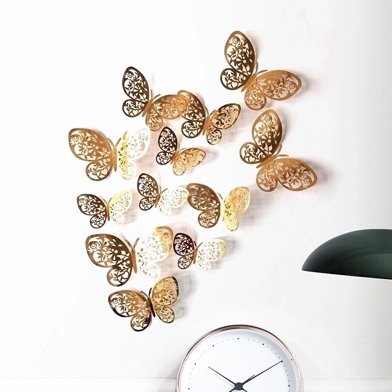 Charming Butterfly Paper Wall Decal Decorative Wall Art for Home Bedroom Living Room|Home Decor Wall Stickers