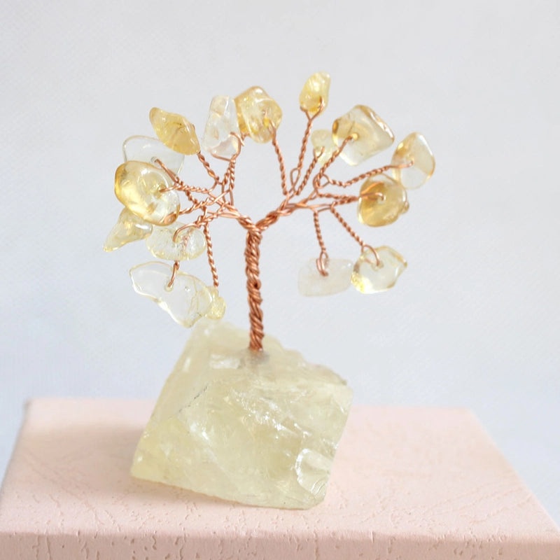 Elegant Minimalist Tree Crystal Ornament Decorative Artificial Sculpture|Home Decor & Ornaments