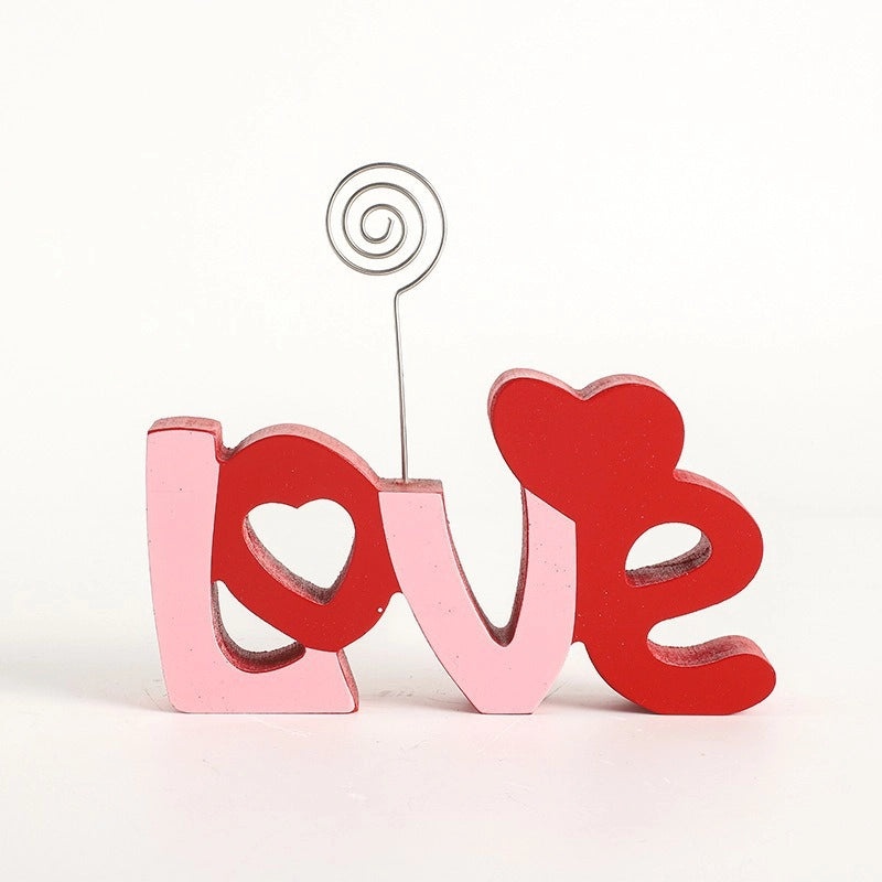 Minimalist Wooden Letter Ornaments for Women | Valentine’s Day Casual Decorations | Home & Living > Home Decor > Decorative Accents