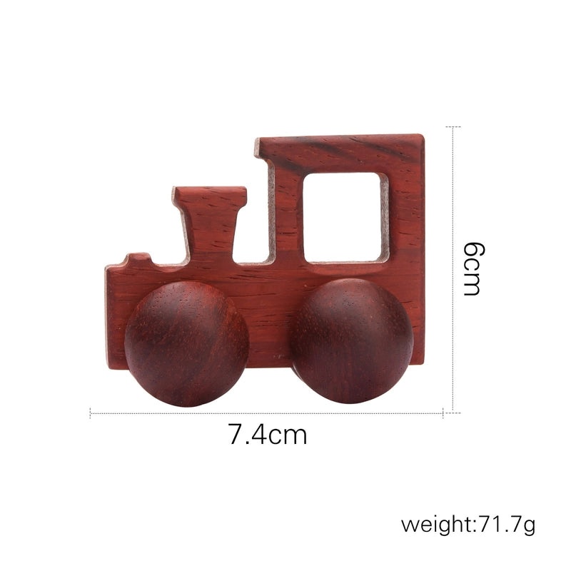 Walnut Wooden Mini Color Car Toy for Kids | Early Learning Building Blocks | Baby Educational Cart | Wooden Educational Toys|Building Toys