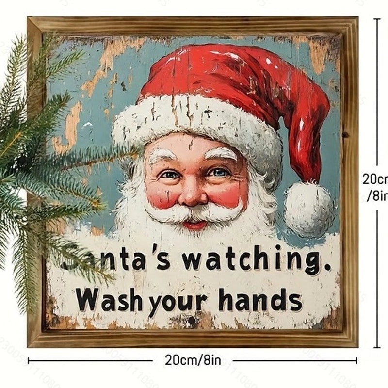 Christmas Santa Snowman Wooden Ornaments Indoor Home Table Decorations|Home Decor