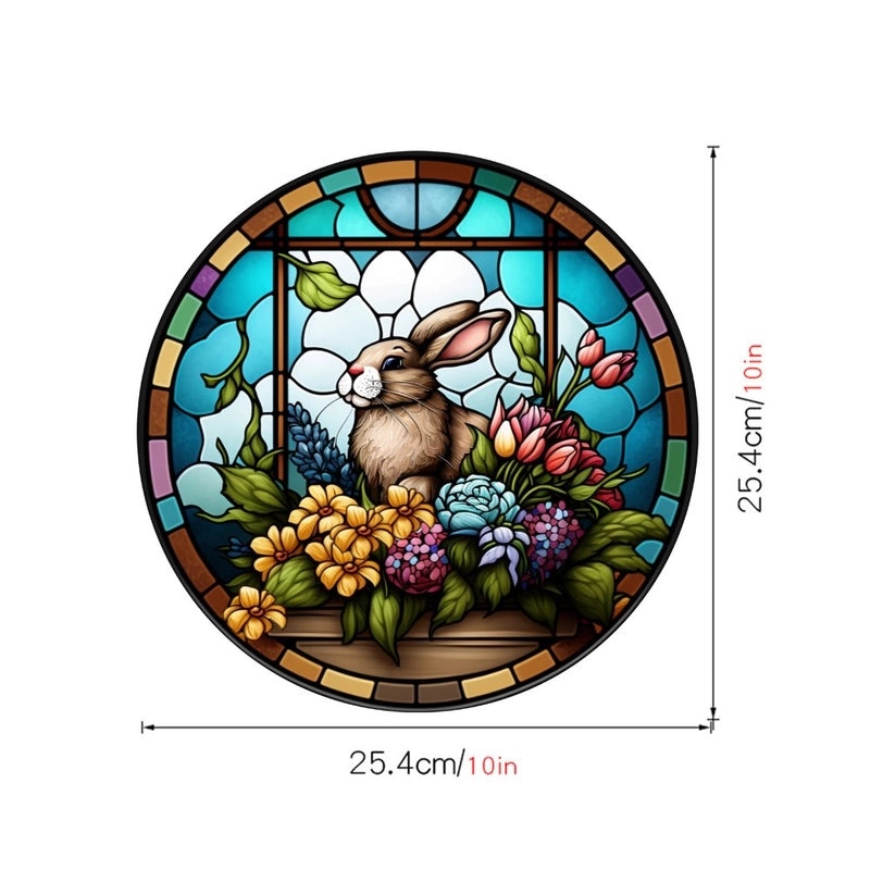 Cute Pastoral Rabbit PVC Wall Decal|Home Decor Wall Stickers