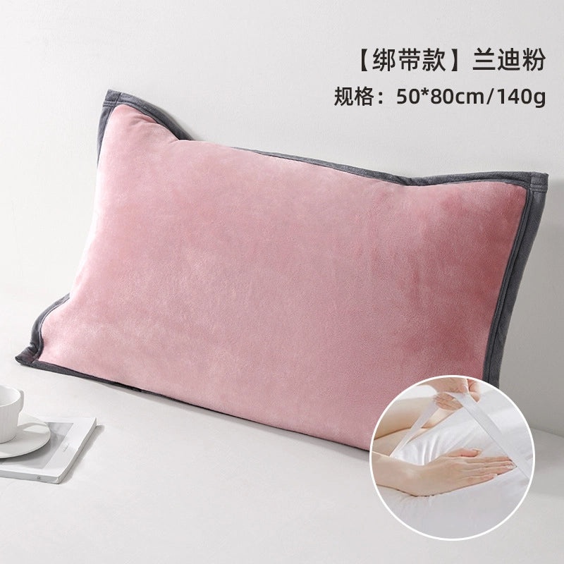 Mao Mao Rain Thickened Flannel Pillow Towel Soft Skin-friendly Dormitory Home Essential|Home Textiles & Bedding