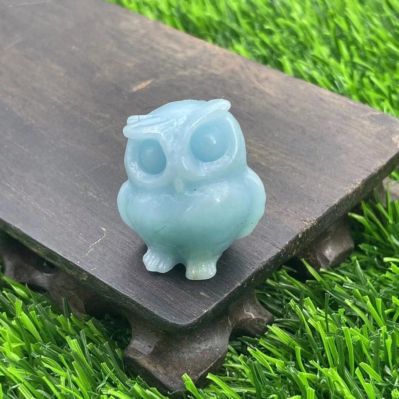 Vintage Style Owl Natural Stone Ornament for Home Decor|Home Decor & Accessories