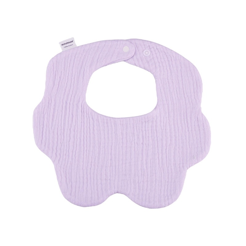 360 Degree Petal Shape Baby Bib Soft Cotton Newborn Saliva Towel Adjustable Infant Drool Bib|Baby Accessories