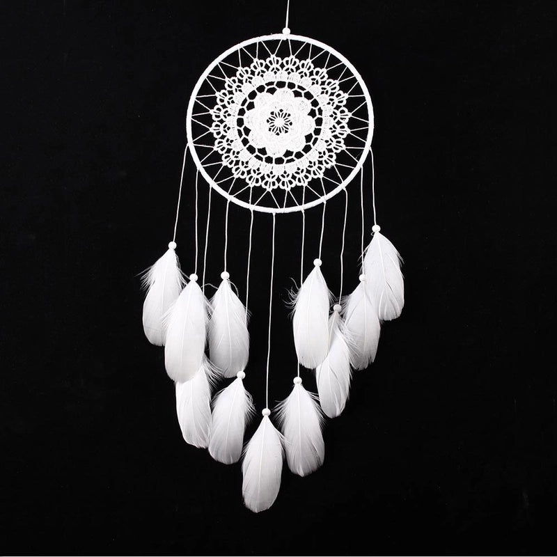 Goose Feather Floating Lace Dream Catcher Handmade Creative Home Hanging Decoration|Home Decor