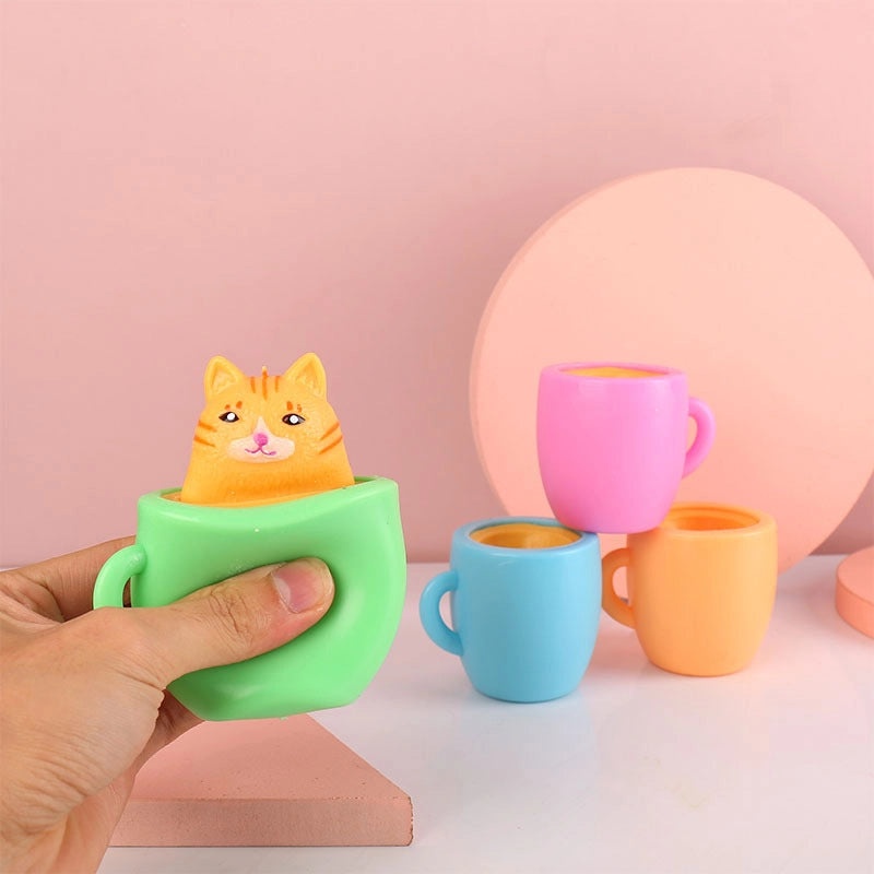 Cat Fidget Toys Durable PVC Material Sensory Stress Relief Toys | Sensory & Fidget Toys