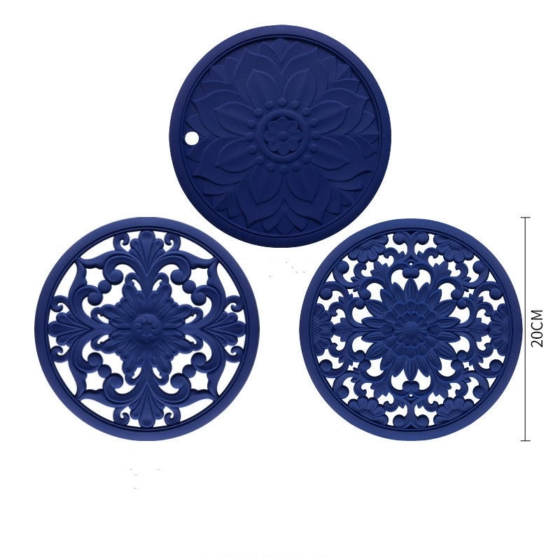 Durable Non-Slip Silicone Placemats Set of 3|Home & Kitchen Accessories