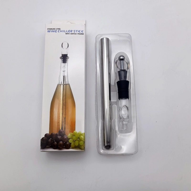 Quick-Frozen Stainless Steel Ice Wine Stick Pourer 3-in-1 Commercial Wine Decanter | Kitchen & Dining Accessories