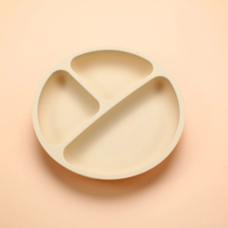 Stylish Single Solid Color Silicone Plate for Daily Use|Kitchenware & Dining Accessories