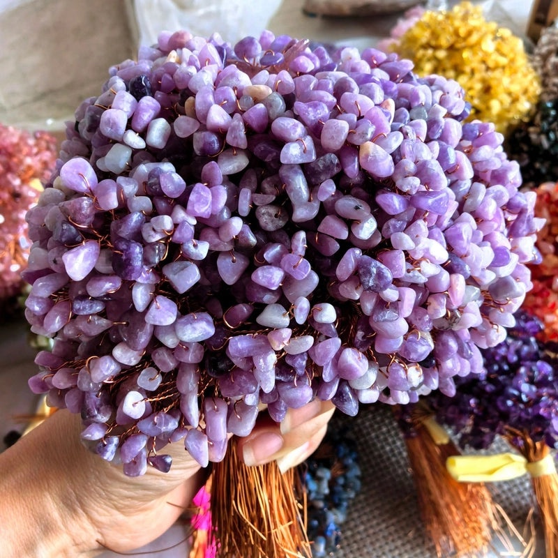 Irregular Rose Quartz Crystal Gravel Artificial Decorations Modern and Classic Style|Home Decor Accessories