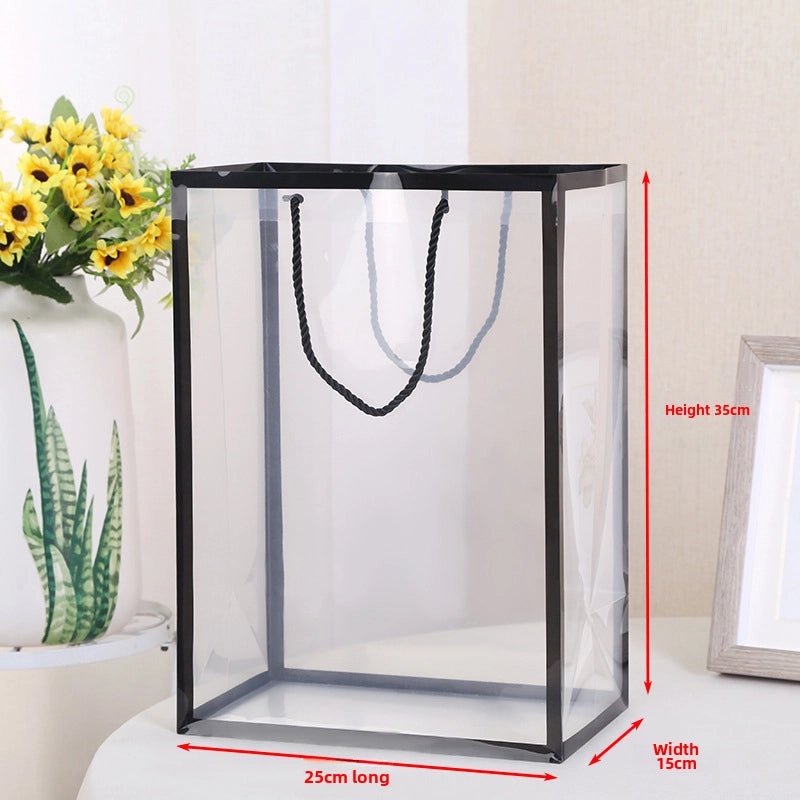 Elegant Transparent Flower Bouquet Handbag Perfect Valentine's Day Gift Stylish Window Shopping Companion|Women's Handbags