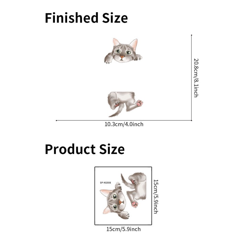 Adorable Cat PVC Wall Switch Sticker Decorative Wall Art|Home Decor Accessories