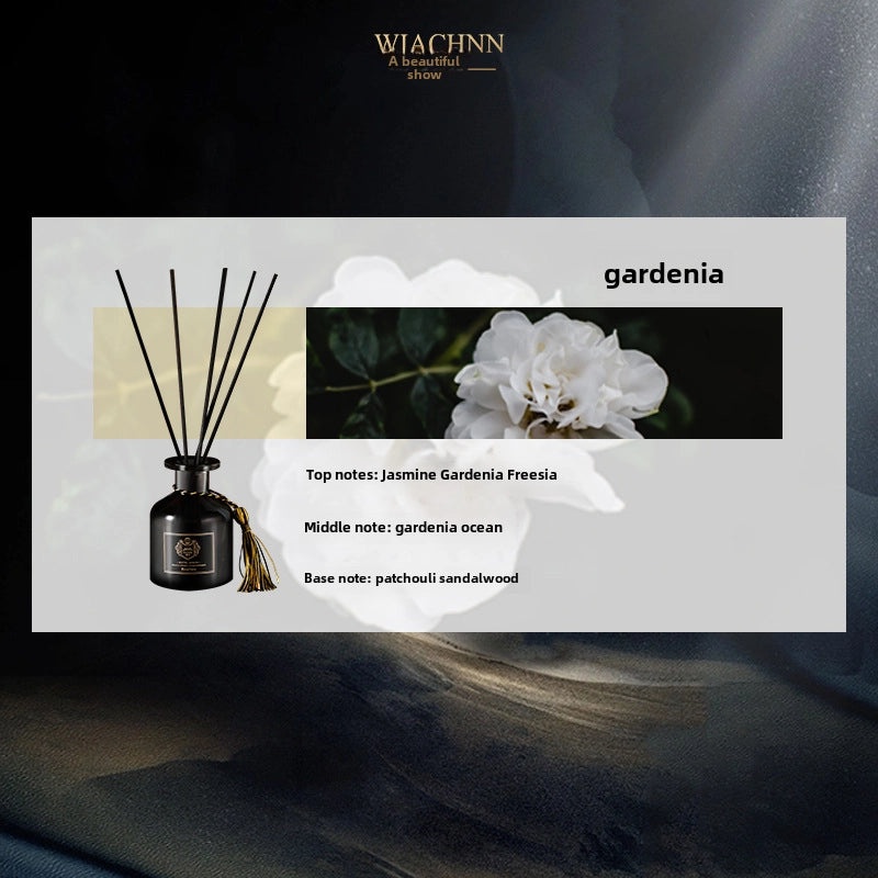 Qixiu Gardenia Scented Essential Oil Rattan Diffuser Indoor Air Freshener Deodorizer for Bathroom|Home Fragrance