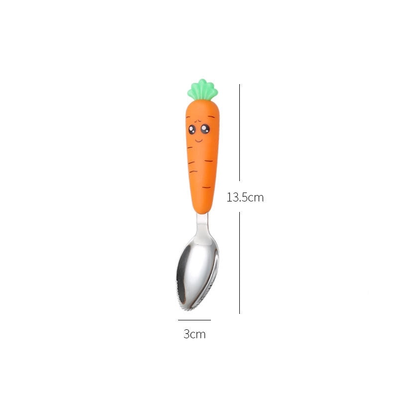 Adorable Carrot-Themed Stainless Steel Utensil 1 Piece|Kitchen & Dining Tableware