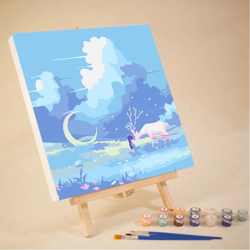 10-12 Color High Quality Pigment Set for DIY Digital Oil Painting Landscape | Painting Supplies