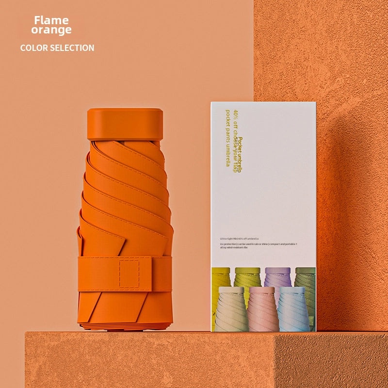 Ultra Light 60% UV Protection Folding Sun Umbrella for Women | Portable Pocket Sunshade with Custom Logo | Promotional Item | Fashion Accessories