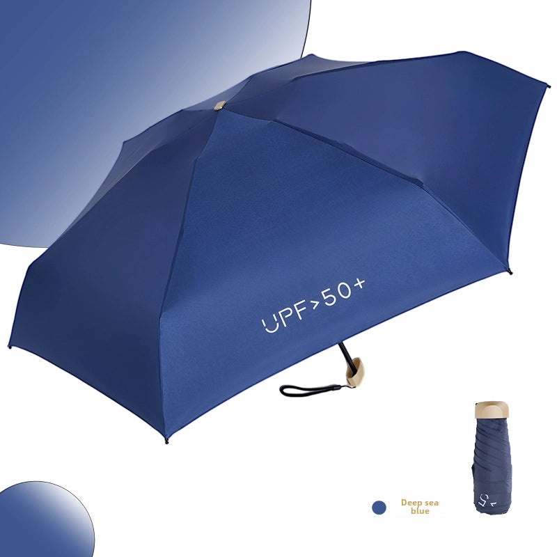 50% UV Protection Foldable Umbrella Compact Pocket Size Eight and Six Bone Options | Sun & Rain Umbrellas