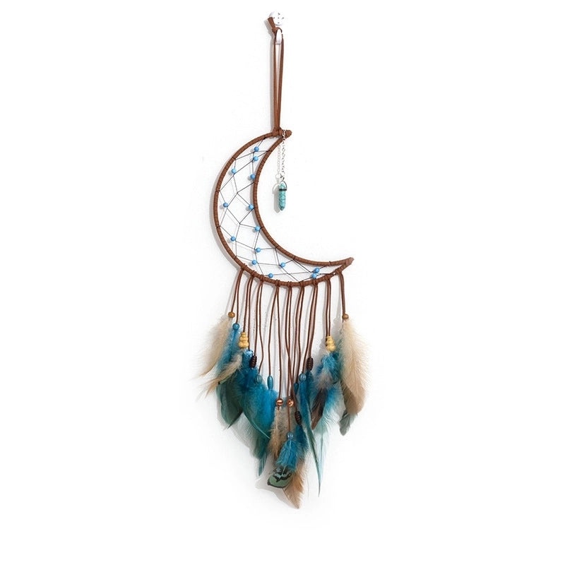 Vintage Romantic Star Moon Feather Pendant | Jewelry & Accessories
