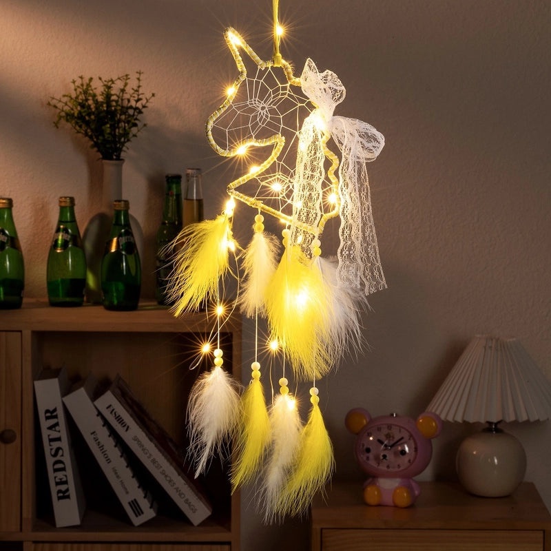 Elegant Feather Dreamcatcher Wall Art | Home Decor