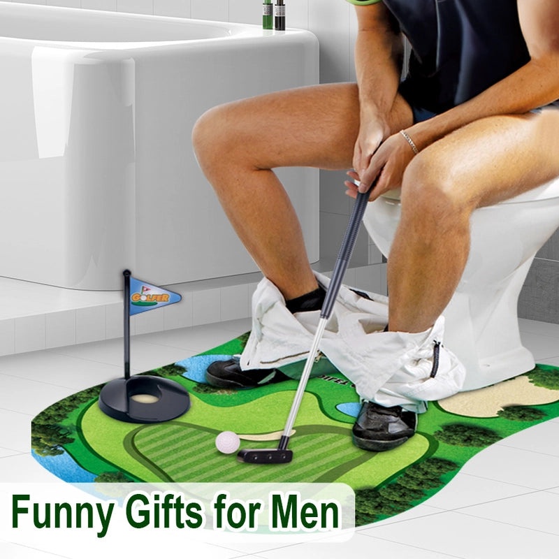 Mini Toilet Golf Set for Indoor Fun|Novelty Toys