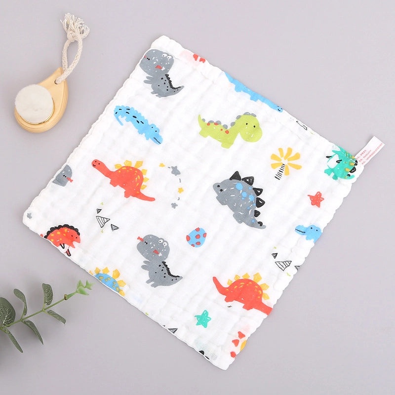 Adorable Cartoon Cotton Baby Burp Cloths Soft Absorbent Accessories for Newborns|Baby Accessories