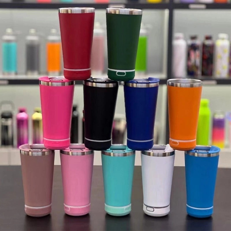 Solid Color 304/201 Stainless Steel Thermos Cup - Durable Casual Insulated Drinkware|Drinkware & Thermoses