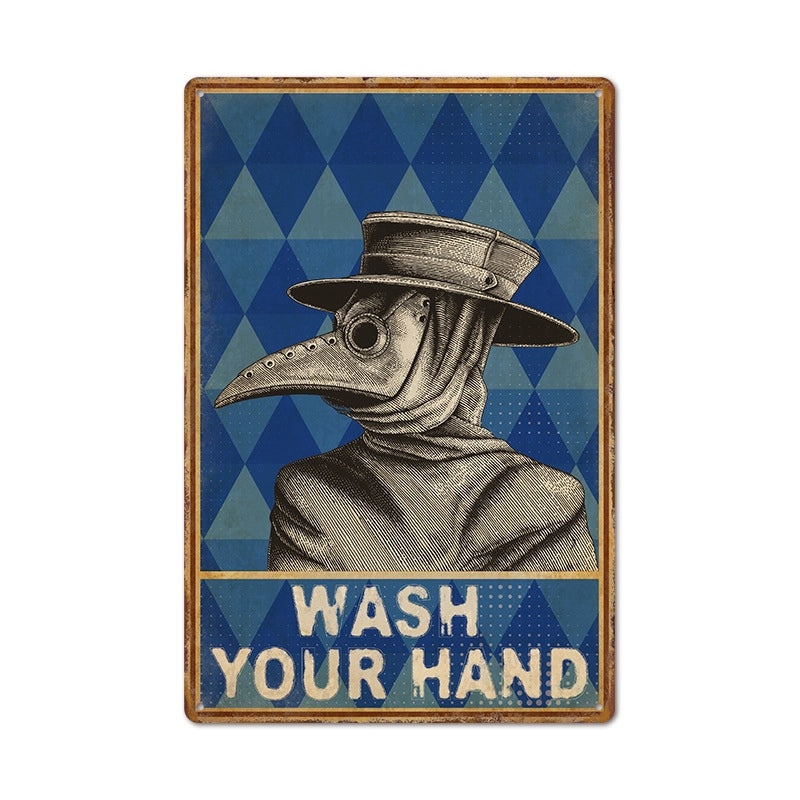 Vintage Iron Wall Art with Human, Animal & Letter Designs | Home Decor Wall Hangings