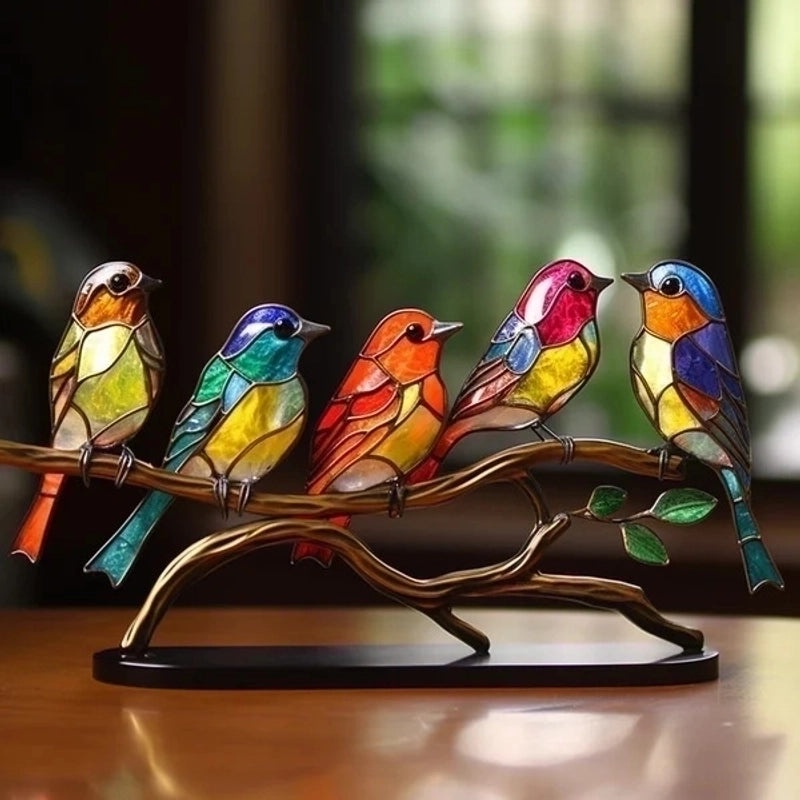 Casual Bird Acrylic Ornament Decorative Artificial Bird Figurine for Home Decor|Home Decor & Accessories