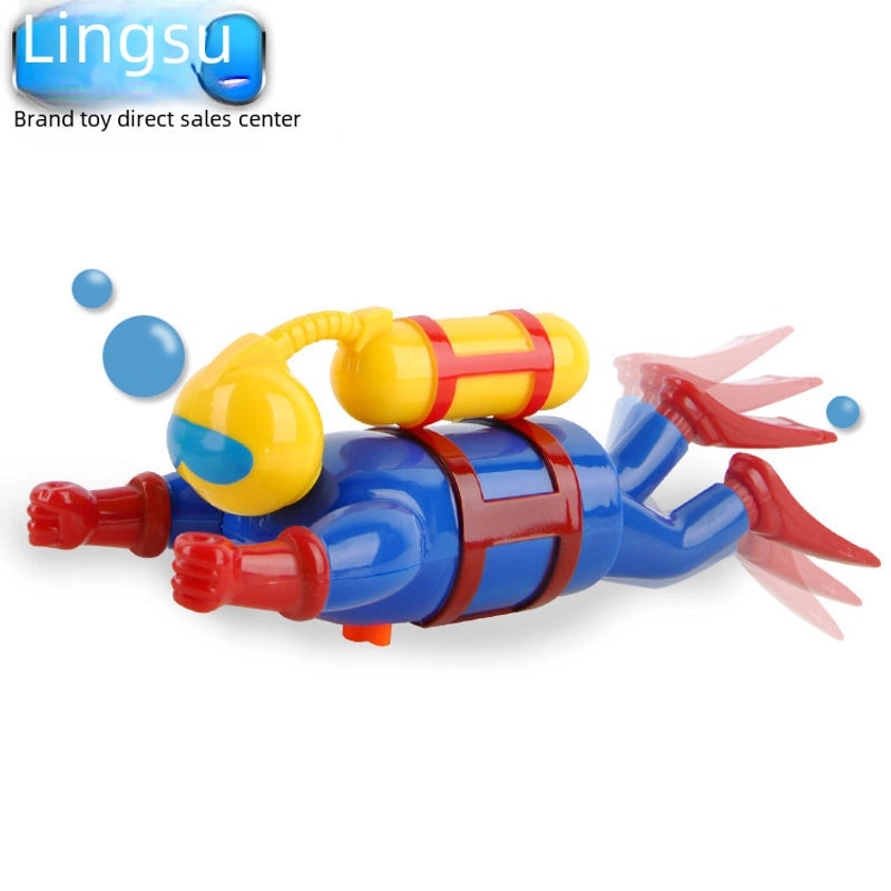 Kids Diving Doll Toy with Coil Swim Bath Pool Fun|Children's Toys & Bath Accessories