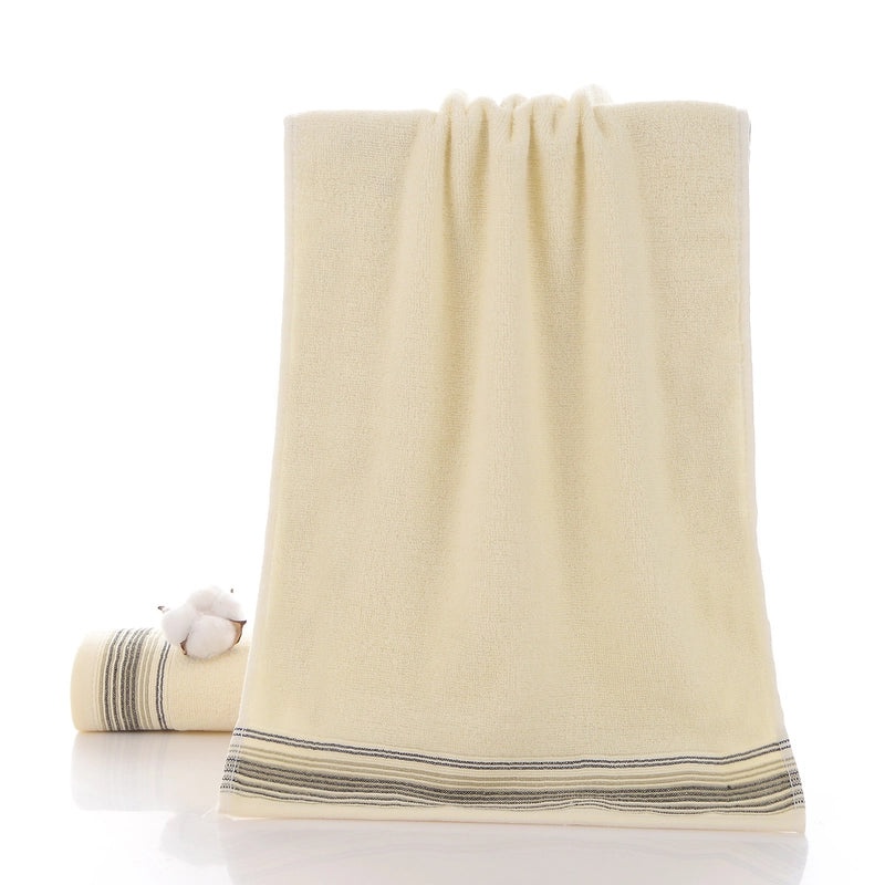 Thickened Pure Cotton Face Towel for Adults Household Water Pattern 32-Strand Durable Daily Use|Home & Living - Towels & Linens