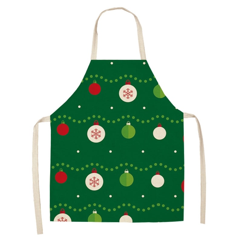 Holiday Themed Synthetic Fiber Apron with Text Design 1 Piece|Kitchen & Dining Accessories