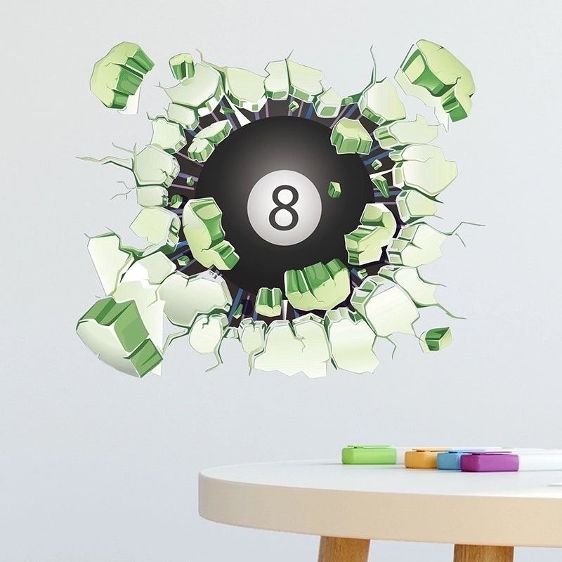 Casual Football PVC Decorative Wall Sticker for Bedroom or Living Room | Home Decor Wall Art