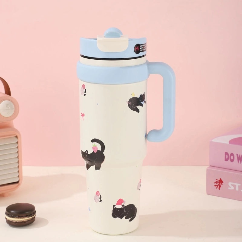 Animal Letter 201 Stainless Steel Water Bottle 316 Grade Durable Single Piece|Kitchen & Dining Accessories